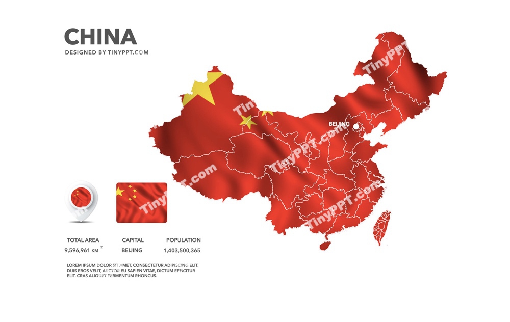 China Map Slide Powerpoint