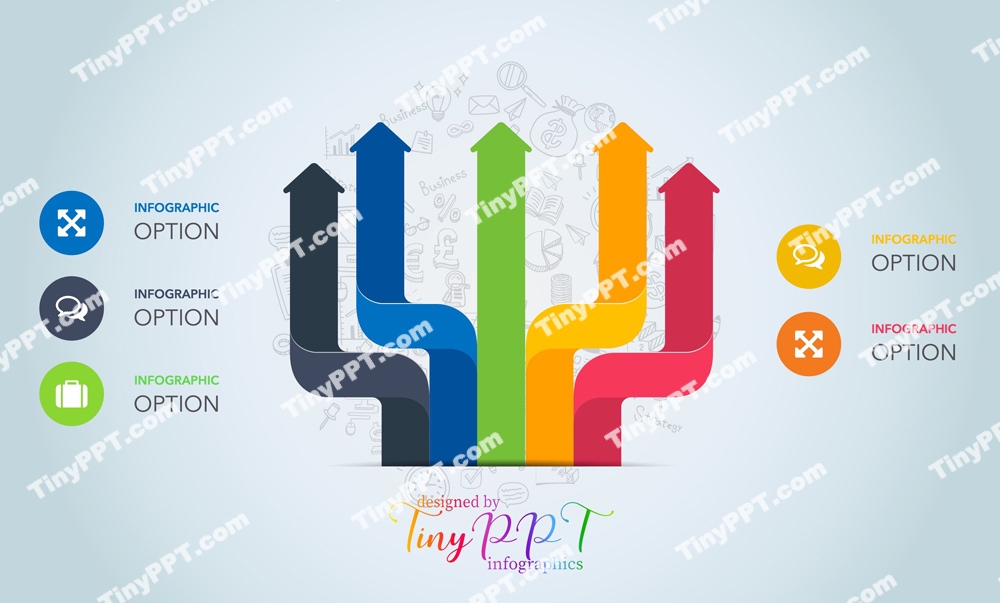 Five Arrow Infographic Concept