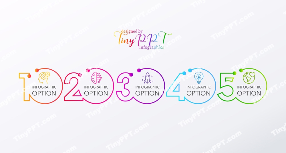 Numbering Process Infographic Ppt
